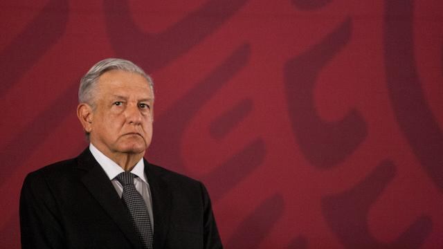 El presidente López Obrador en conferencia de prensa.