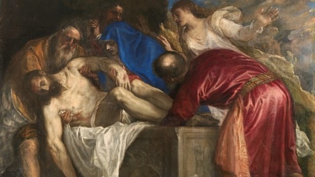 Jesús en el sepulcro