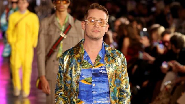 Macaulay Culkin, protagonista de ‘Mi pobre angelito’, desfiló en la pasarela de Gucci en Hollywood