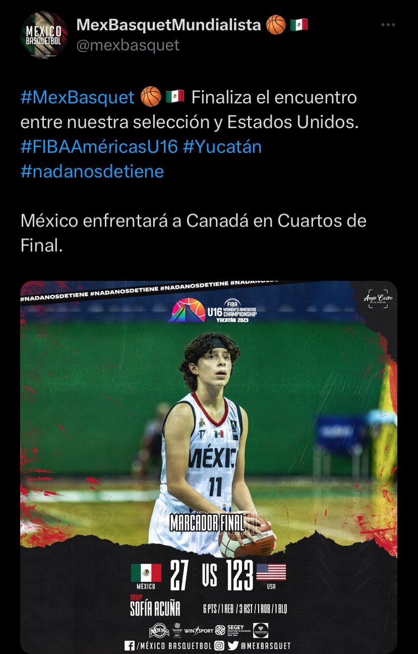 Selección Mexicana Femenil de basquetbol Sub-16.