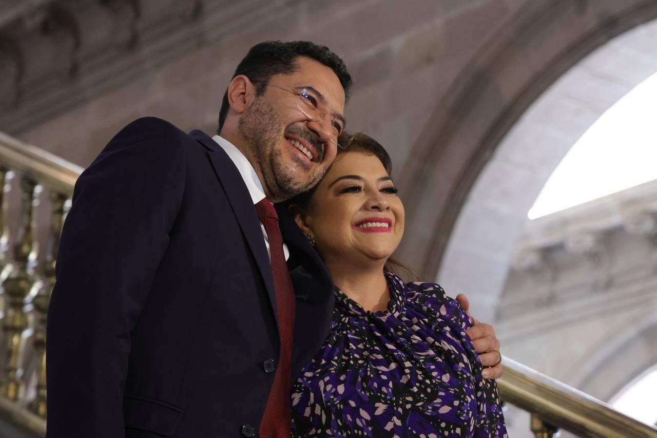 Clara Brugada y Martí Batres