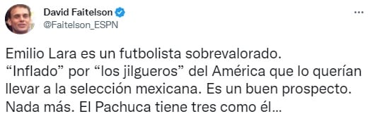 David Faitelson y el tuit contra Emilio Lara