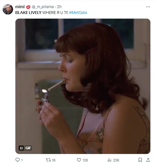Memes buscando a Blake Lively en la Met Gala 2024