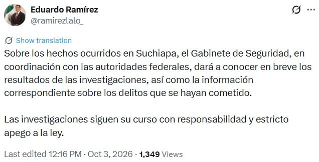 Eduardo Ramírez confirma detención de Jorge Lara y Alexis Nucamendi