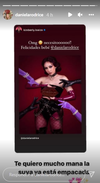 Daniela Rodrice hará intercambios con Kimberly Loaiza.