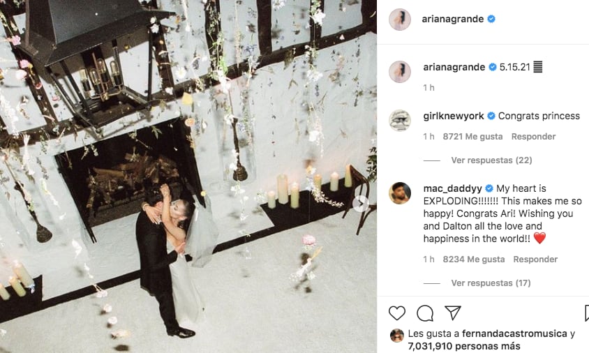 Boda de Ariana Grande