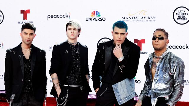 Erick Brian Colon, Christopher Velez, Zabdiel De Jesús y Richard Camacho de CNCO en los Latin American Music Awards 2022
