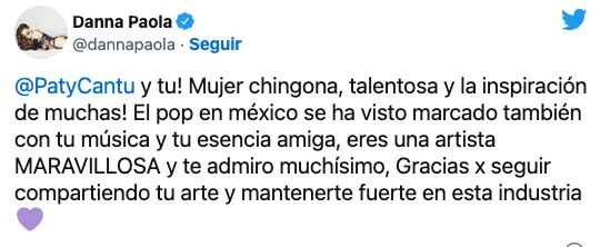 Danna Poala apoya lo dicho por paty Cantú