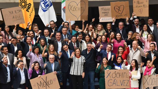 Xóchitl Gálvez, candidata del Frente Amplio por México, en la Cámara de Diputados