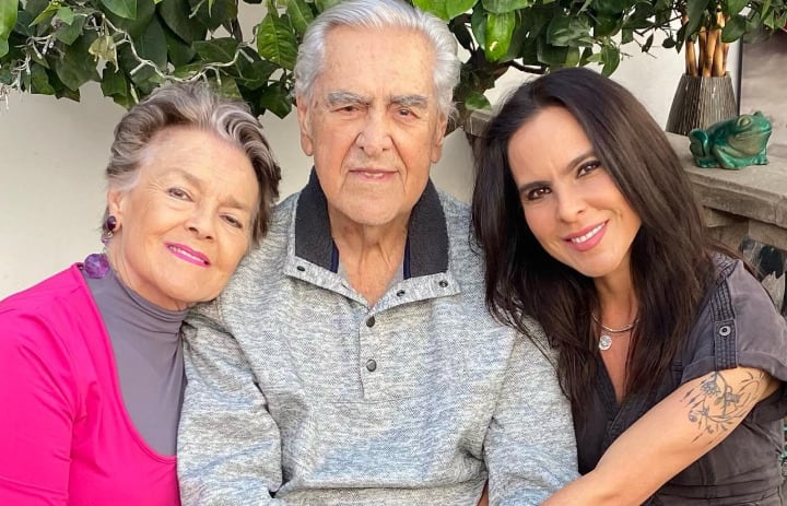 Kate del Castillo y sus padres, Eric del Castillo y Kate Trillo