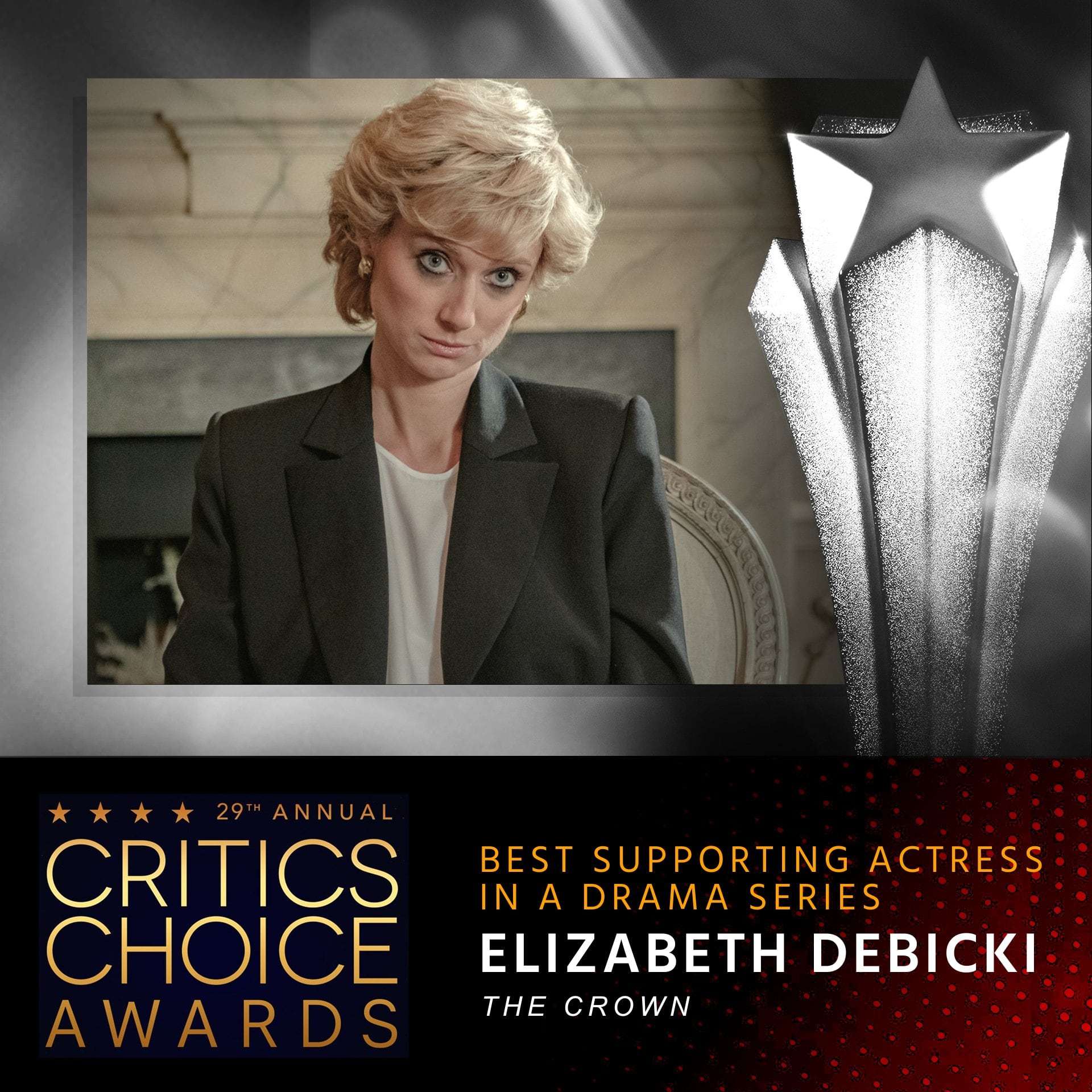 Elizabeth Debicki, ganadora Critics Choice Awards 2024