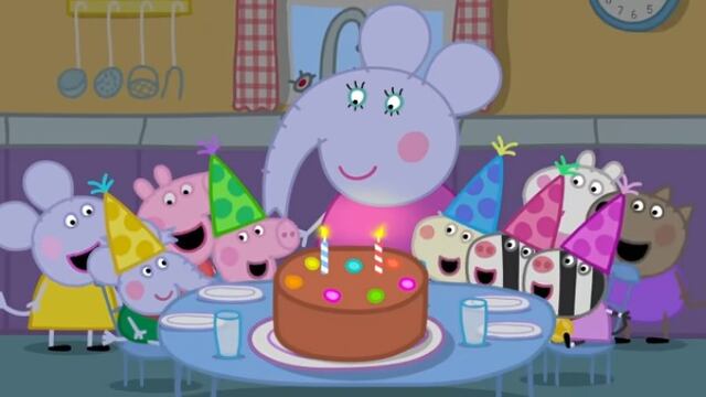 Capítulo en español de Peppa Pig va a la fiesta de cumpleaños de Edmond Elefante