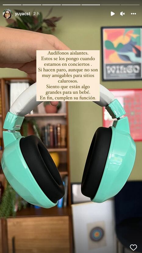 Audífonos que Mar usa en conciertos, cuenta Yuya.
