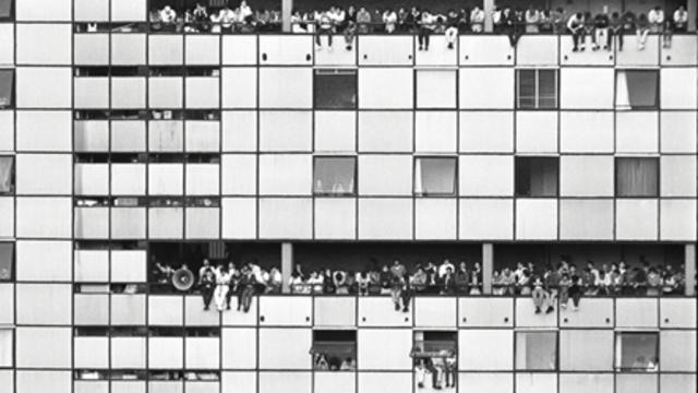 Edificios en Tlatelolco en el año 1968