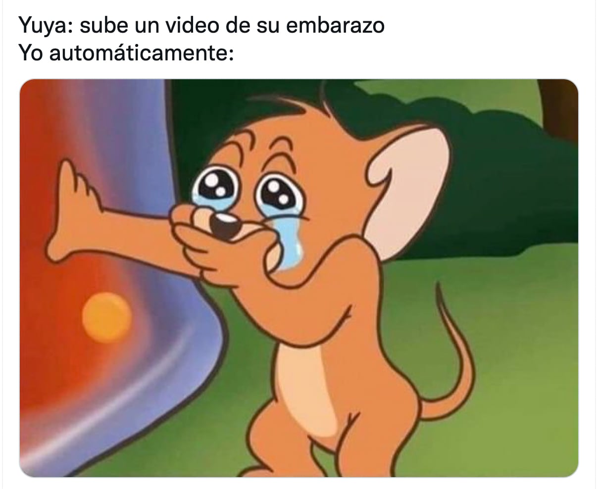 Meme de Yuya sobre su embarazo