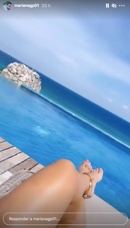 Mariana González presume sus vacaciones