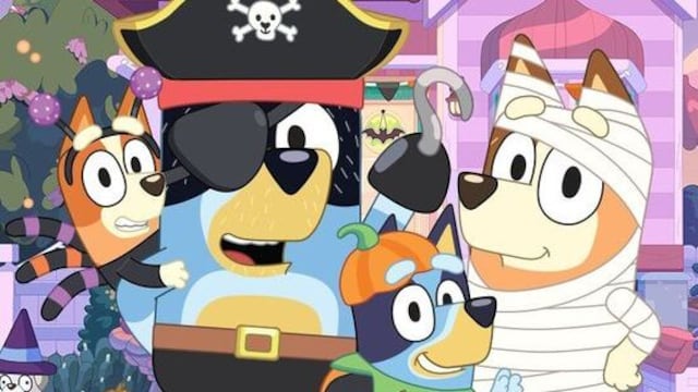 Dibujo de Bluey en Halloween