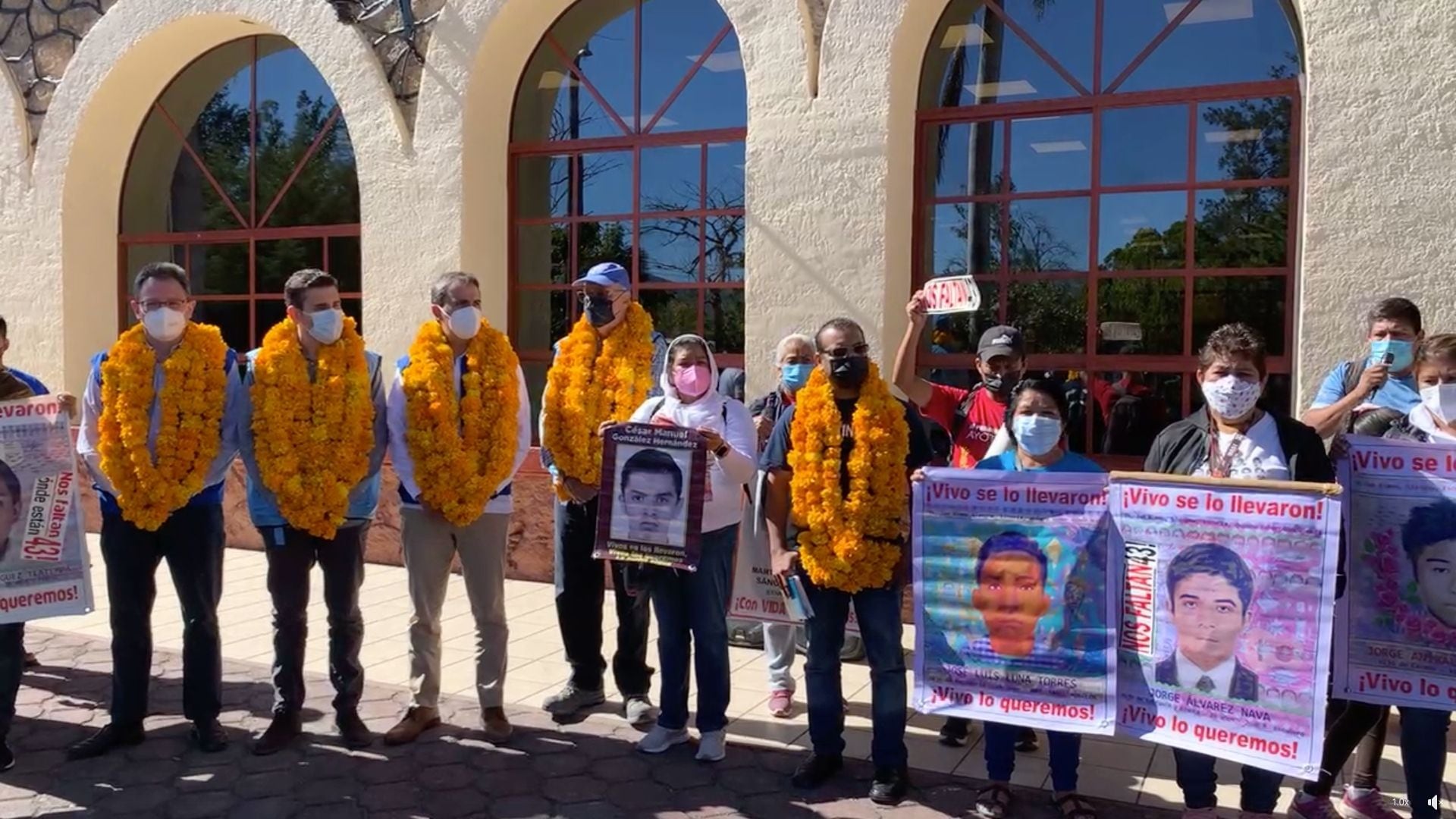Reunión del Comité de la ONU con familias de los 43 en Ayotzinapa