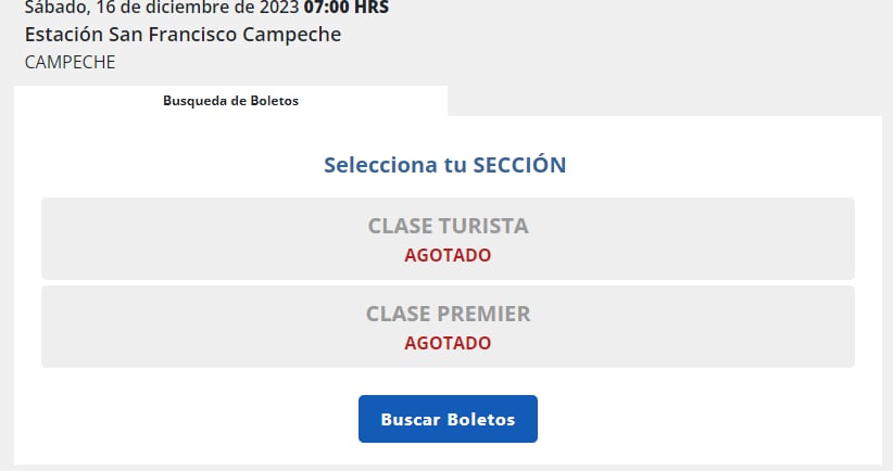 Boletos del Tren Maya se agotan