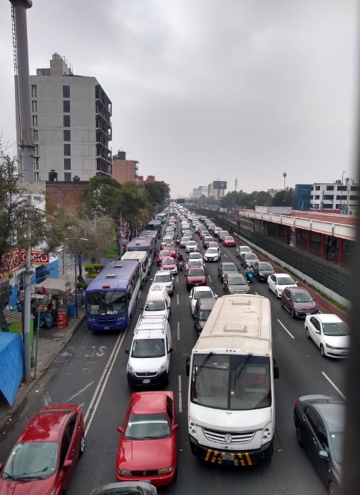 Tráfico en Calzada de Tlalpan
