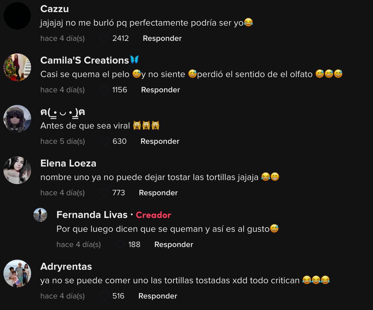 Comentarios TikTok