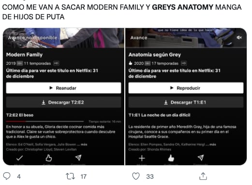 Grey's Anatomy dejará de estar en Netflix