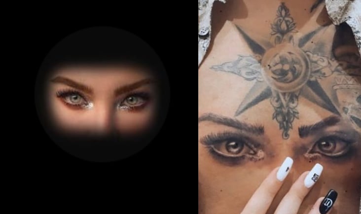 Belinda cambia su foto de perfil por una de sus ojos como el tatuaje de Nodal