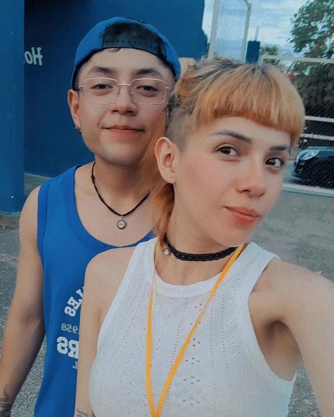 Majestic con su pareja, Marlenne.