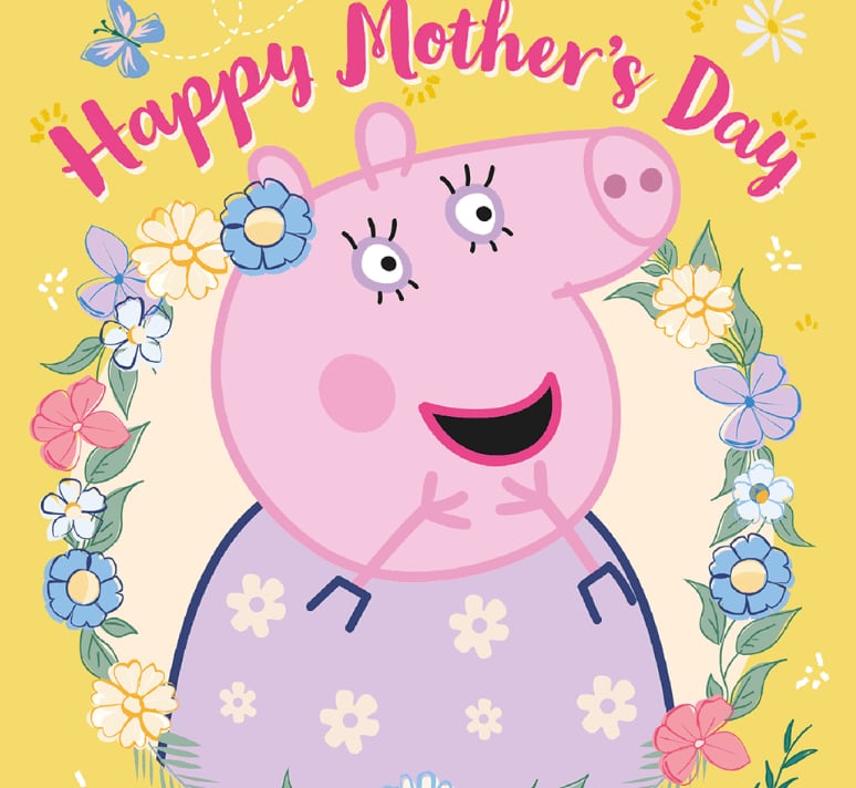 Tarjeta de Mamá Cerdita para el Día de las Madres