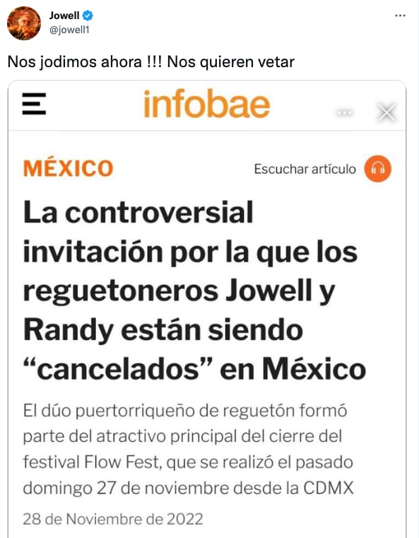 Jowell y Randy dicen que los quiere vetar