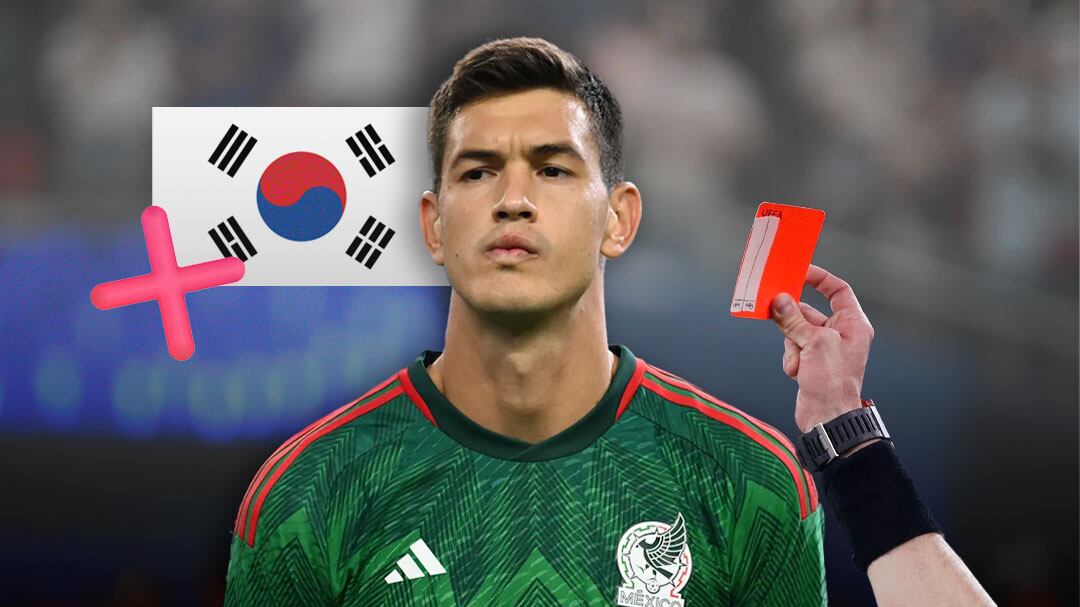 César Montes queda fuera del partido ante Corea del Sur