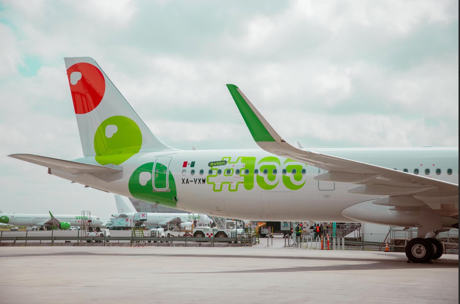 Viva sigue creciendo y llega el avión número 100. Foto: Ximena Garmendia
