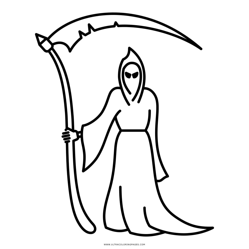 Hoz de la muerte: 7 dibujos para colorear antes de que empiece Halloween 2023