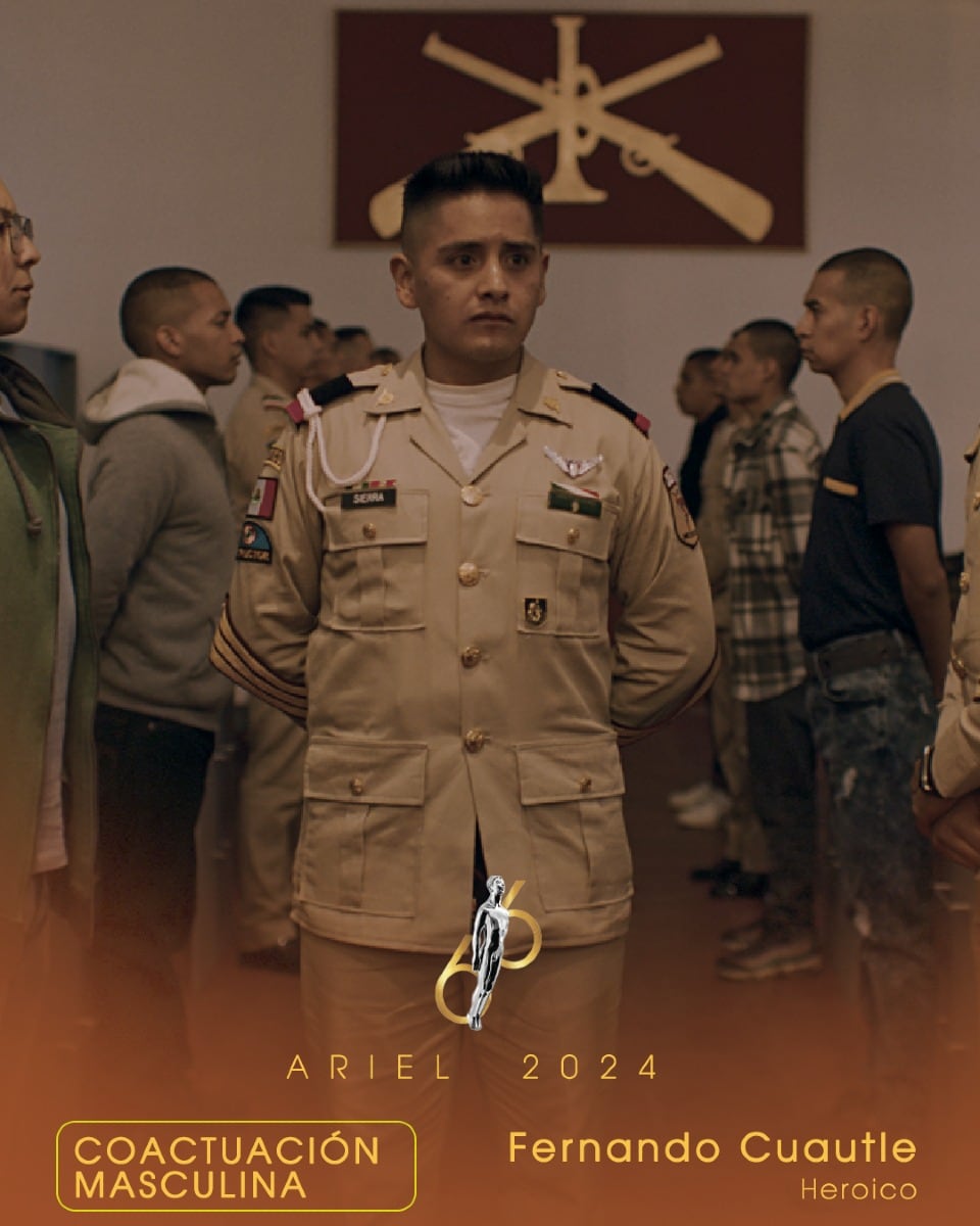 Fernando Cuautle, ganador a los Premios Ariel 2024 en la categoría Mejor Coactuación Masculina