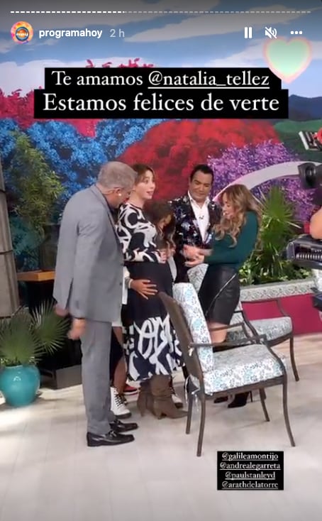 Natalia Téllez y Andrea Legarreta en 'Hoy'