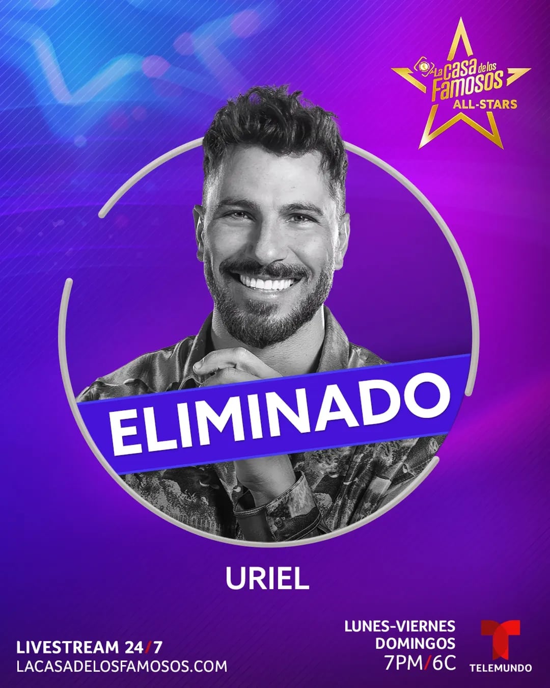 Uriel del Toro, eliminado de La Casa de los Famosos All Stars