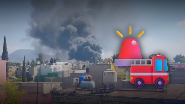 Incendio en fábrica de plásticos