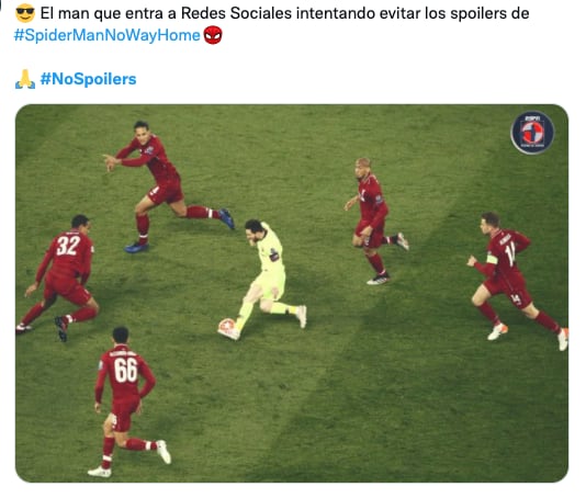 Meme contra spoilers de 'Spider-Man: No Way Home'