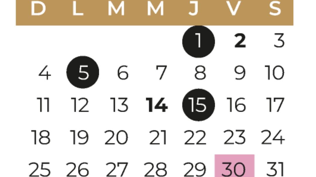 Calendario escolar 2024-2025 de la SEP