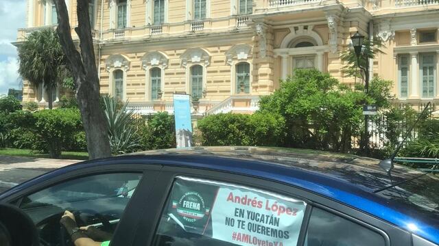 Protesta contra AMLO