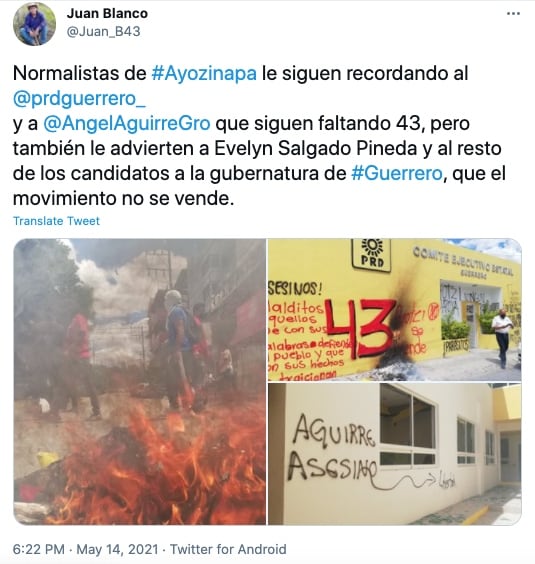 Destrozos en casa de campaña de Evelyn Salgado y oficinas del PRD
