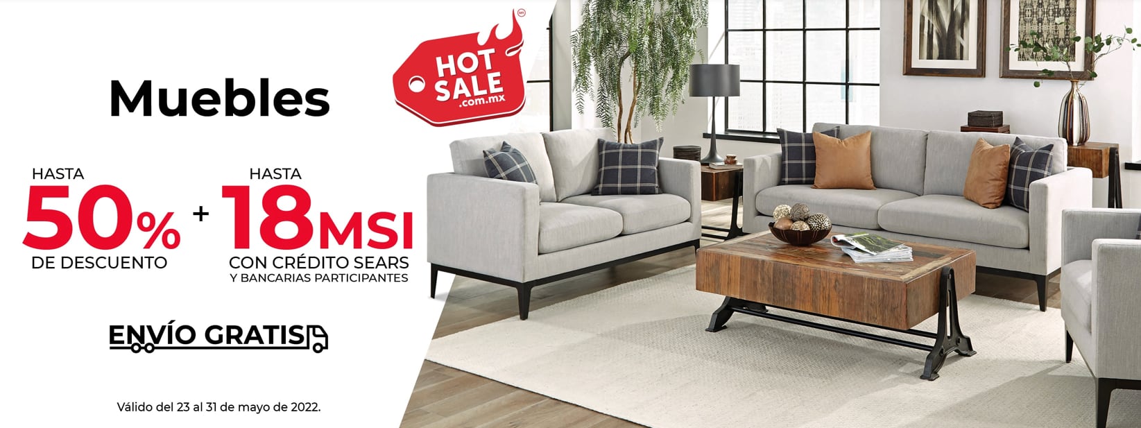 ofertas hot sale sears 2022 /captura de pantalla