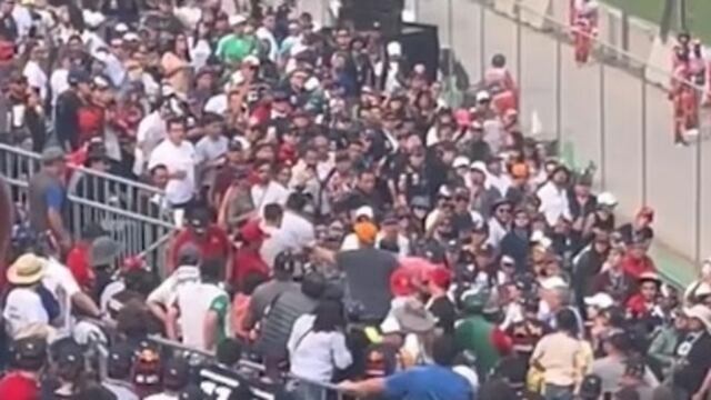 Captan pelea en el GP de México
