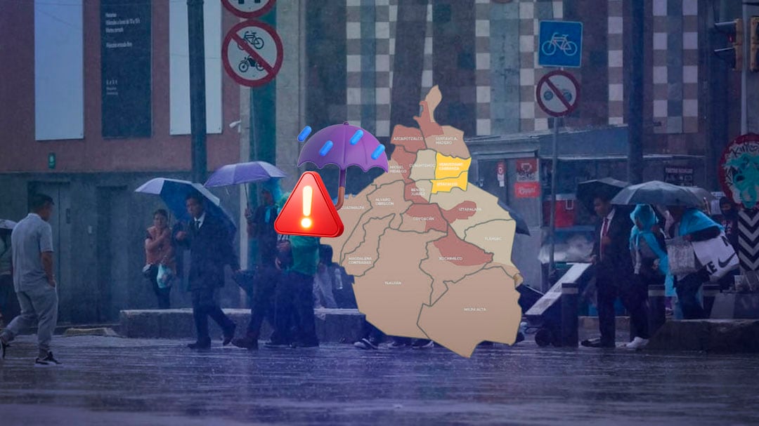 Lluvias en CDMX este 7 de septiembre: hay alerta roja en dos alcaldías