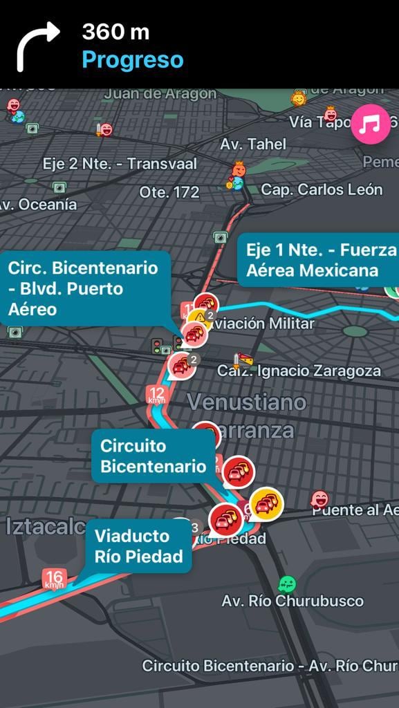 Tráfico colapsa la CDMX hoy 8 de diciembre