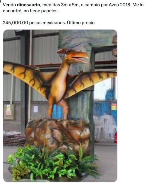 Memes del dinosaurio robado de Perisur del Jurassic World: The Exhibition