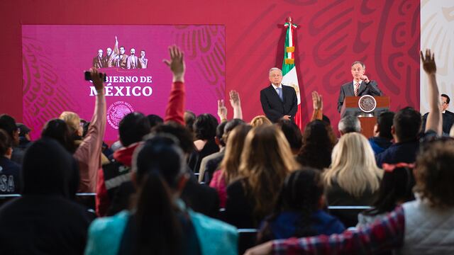 Aspecto de la mañanera de este 12 de marzo