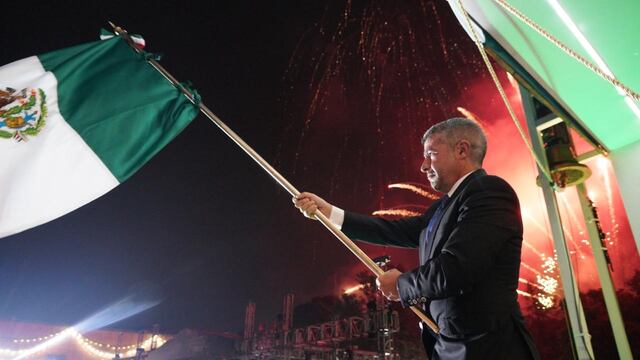 Mauricio Tabe lanza arenga por la libertad en el Grito de Independencia 2024 en la alcaldía Miguel Hidalgo