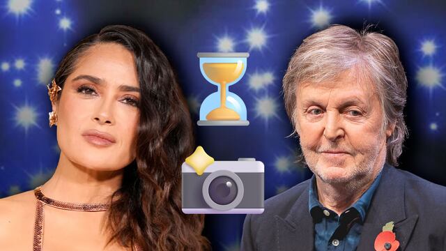 Salma Hayek recupera vieja foto con Paul McCartney