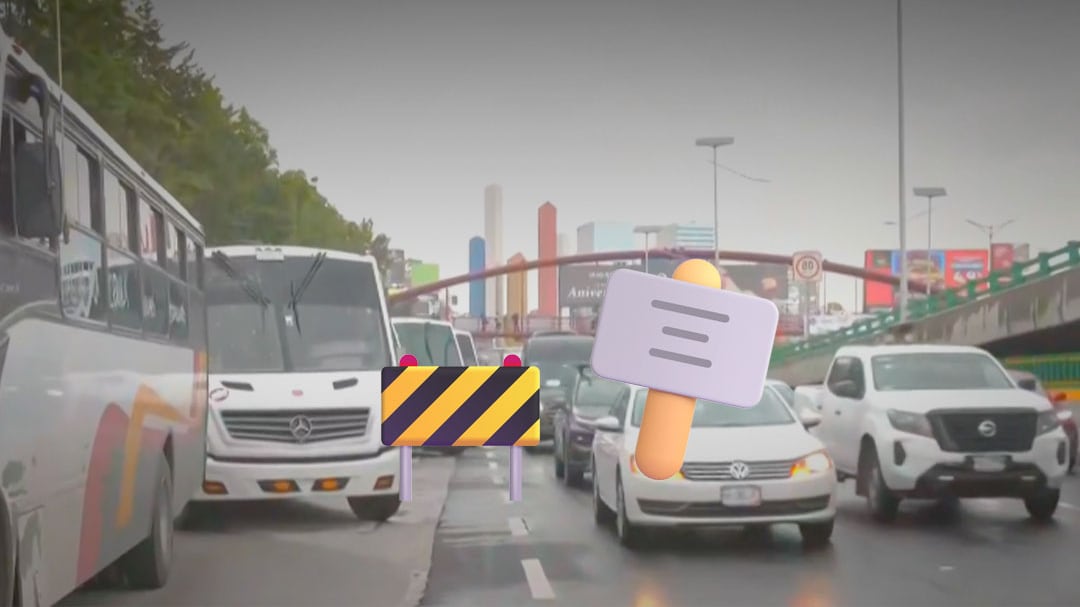 Transportistas bloquean Periférico Norte por extorsiones; exigen seguridad